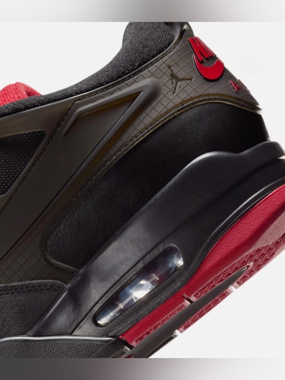 NIB [Jordan] Nike Air Jordan 4 RM Black/Red Youth/Men’s 6, 6.5 / Women’s 7.5, 8 - Picture 3 of 11
